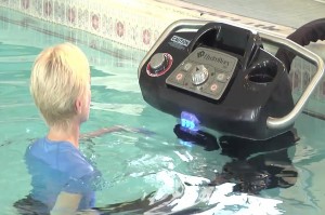 Person using HydroWorx Water equipment