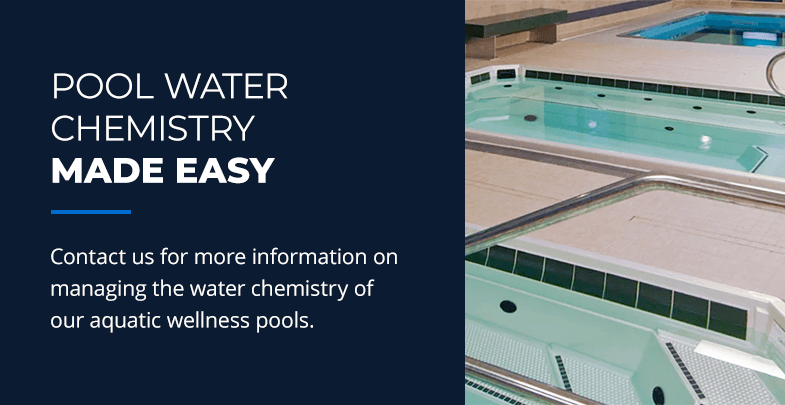 Pool water chemistry with HydroWorx