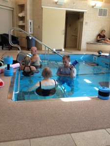 Presbyterian Village Group of People doing water therapy