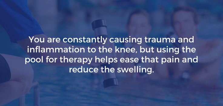 knee inflammation and aqua therapy