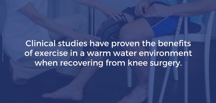 clinical studies about knee rehab and aqua therapy
