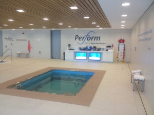 The HydroWorx therapy pool at St. George's Park.