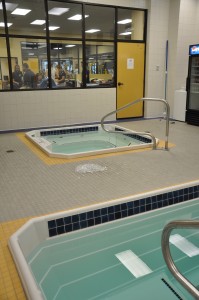 Aquatic therapy pools at the University of Toledo