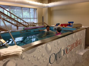 HydroWorx pool at Ortho Carolina