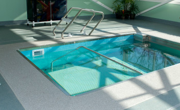 Sunlit therapy pool