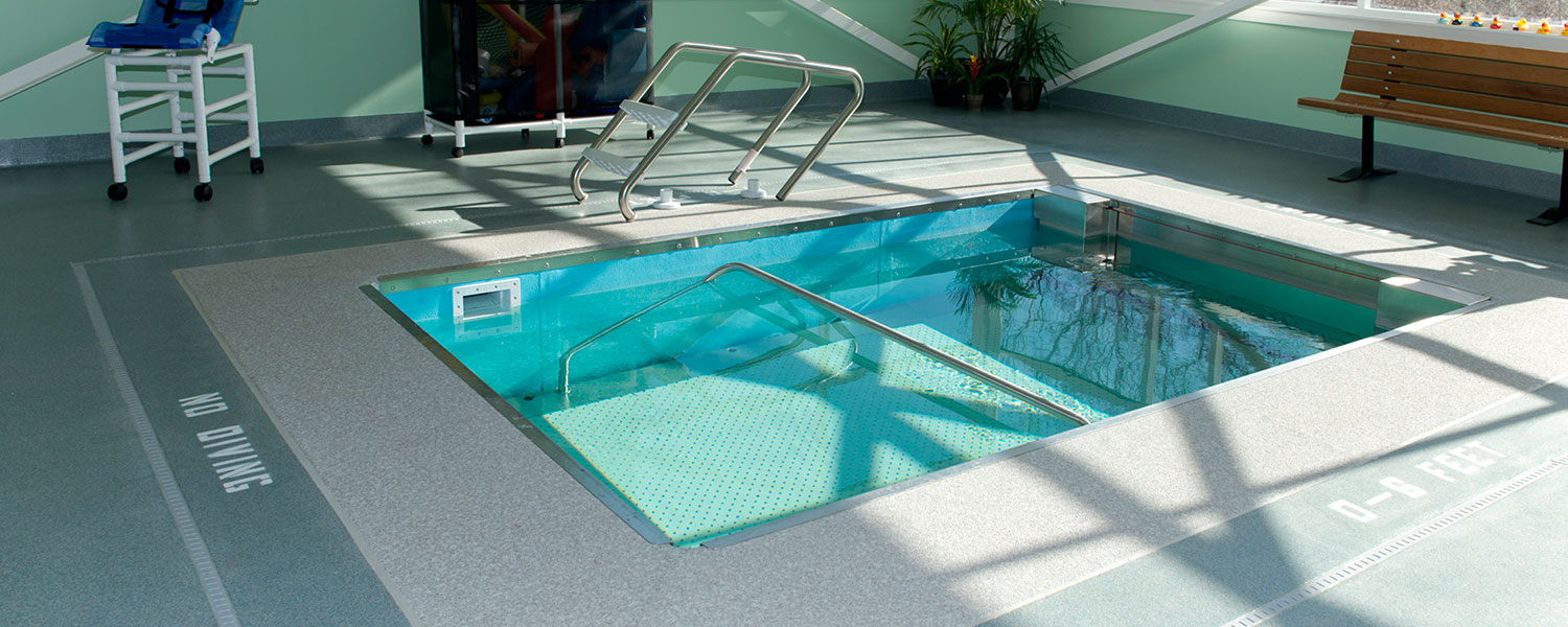 Sunlit therapy pool