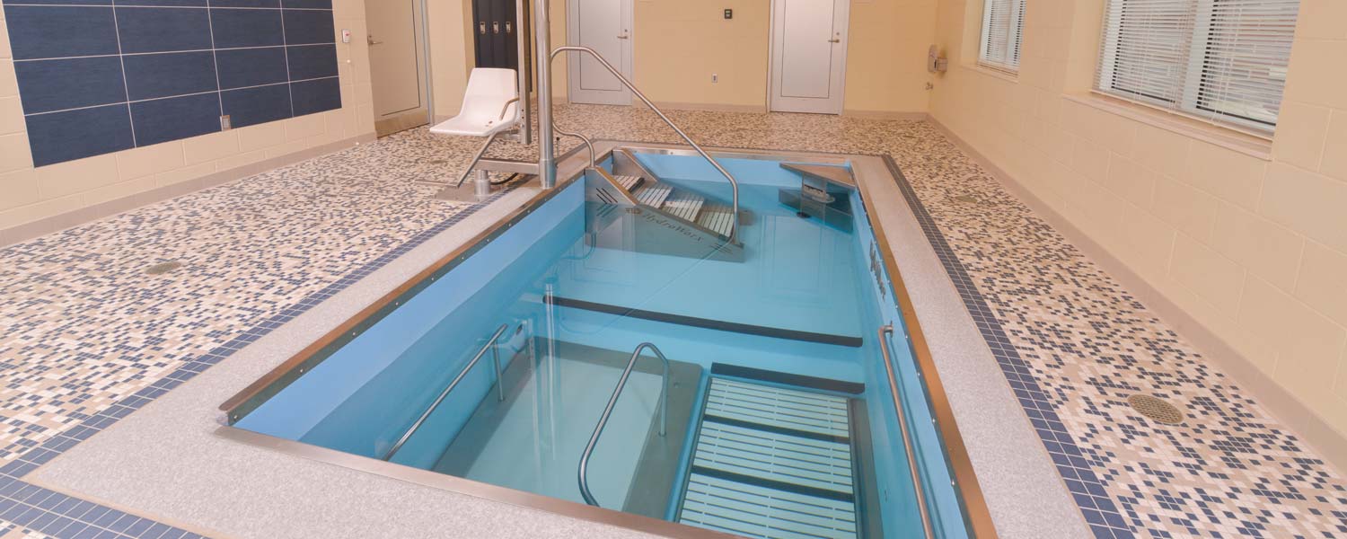 HydroWorx training pool with stairs