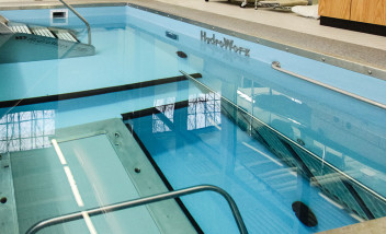 HydroWorx pool compartment opening
