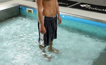 Person Standing in HydroWorx pool
