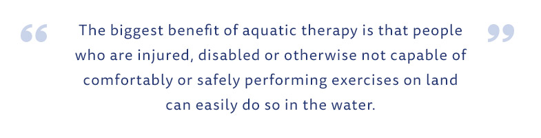 Aqua Therapy Benefits