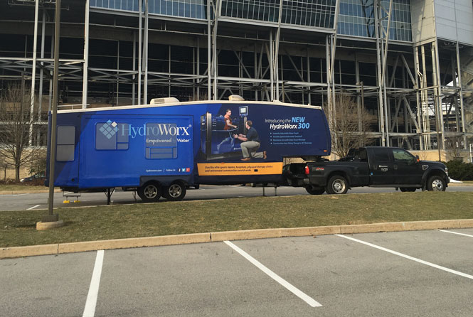 hydroworx mobile trailer event