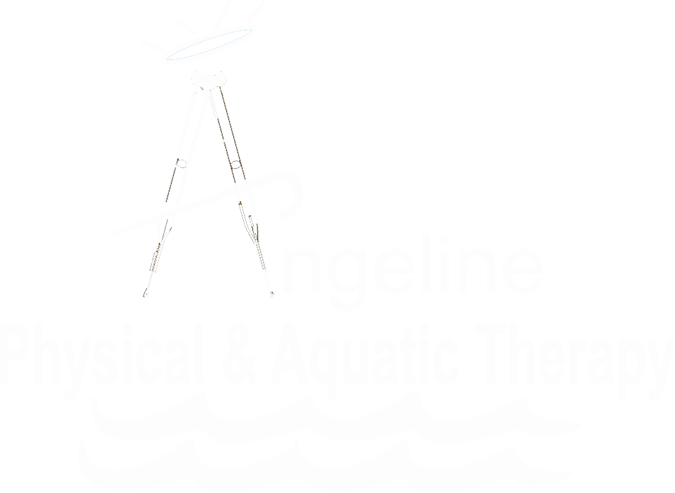 angeline physical & aquatic therapy white logo