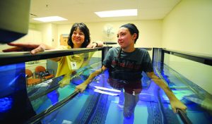 Aquatic therapy in HydroWorx 300