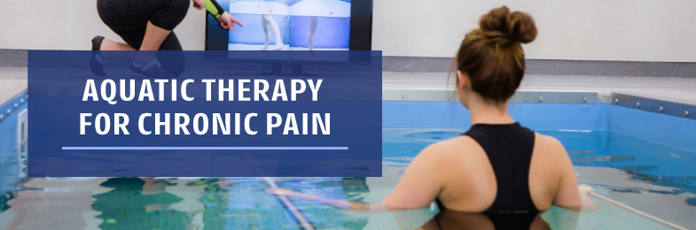 Female in HydroWorx Therapy Pool for Chronic Pain