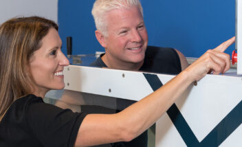 trainer demonstrating how to use hydroworx evo