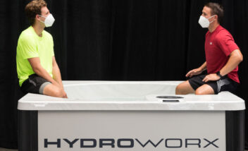 two young men using THRIVE Plunge