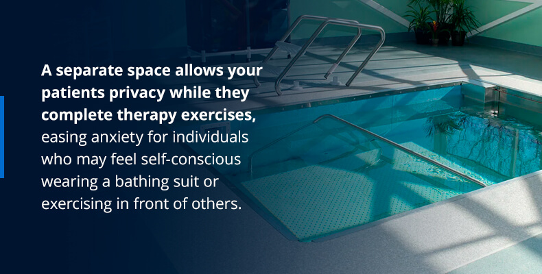 seperate your aquatic therapy space