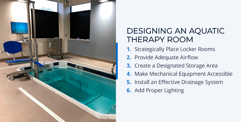 How to design an aquatic therapy room