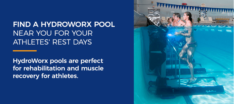 Find a HydroWorx pool for rest days