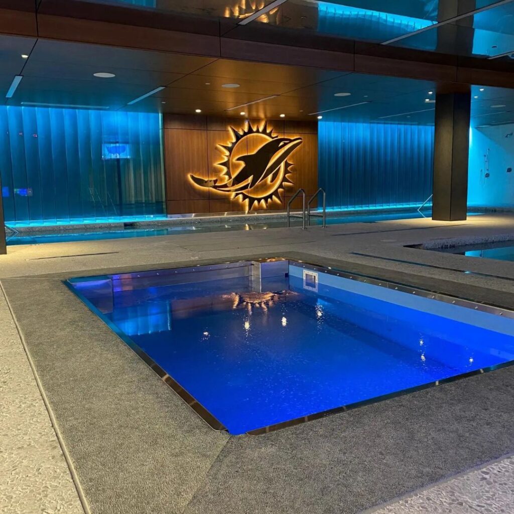 HydroWorx inground pool at med spa